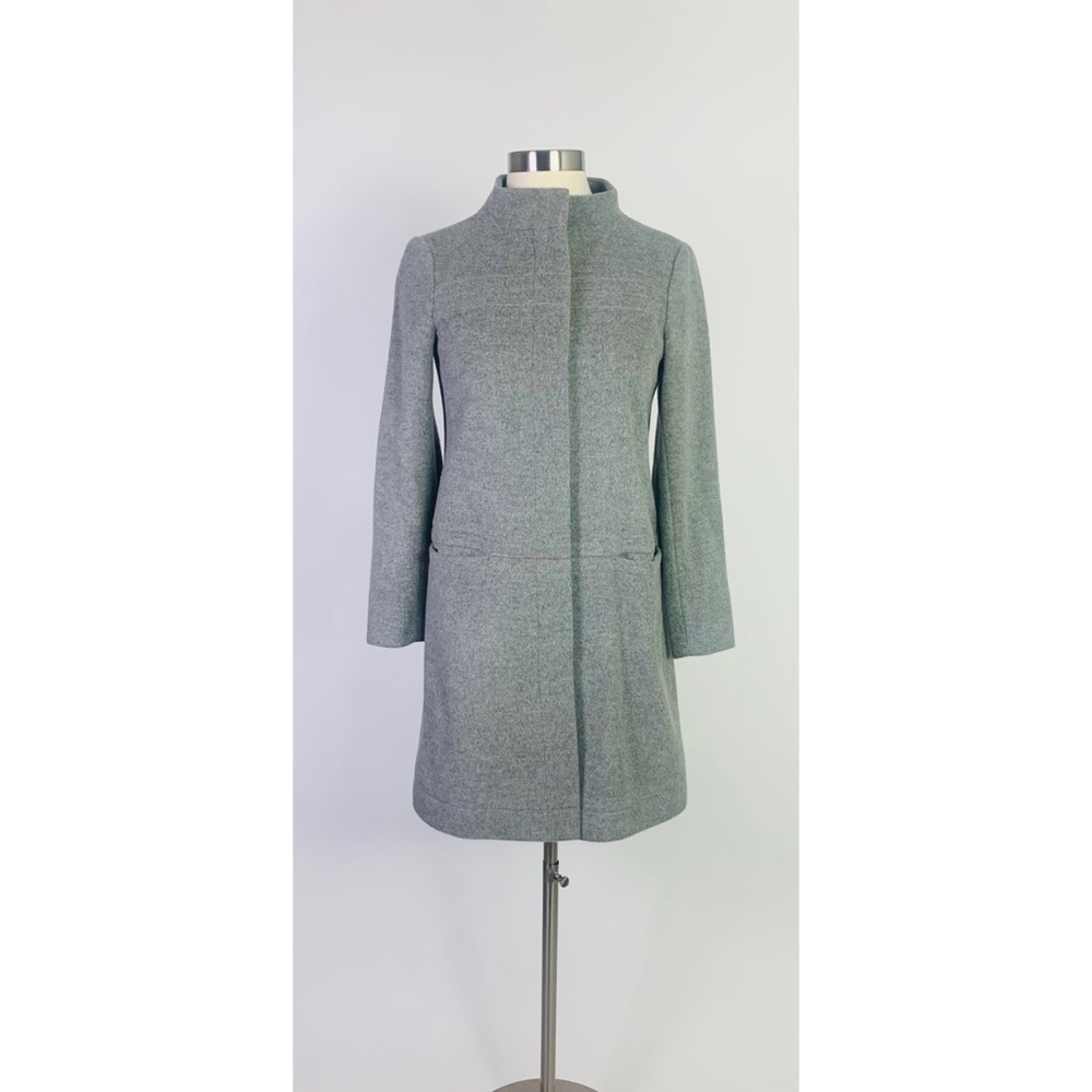 Theory Wool Angora Gray Coat